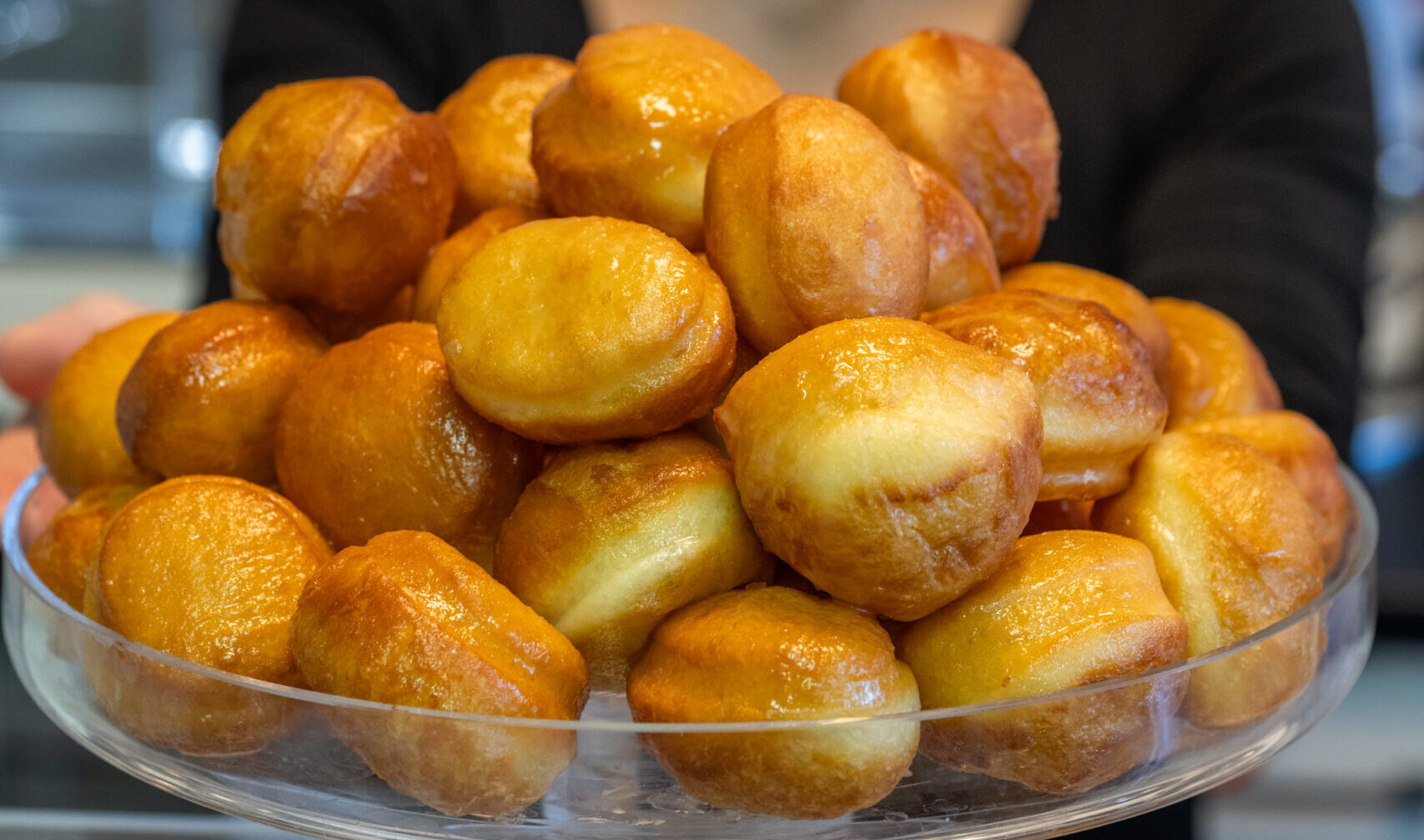 Mini pączki pieczone w kawiarni-cukierni Lalka